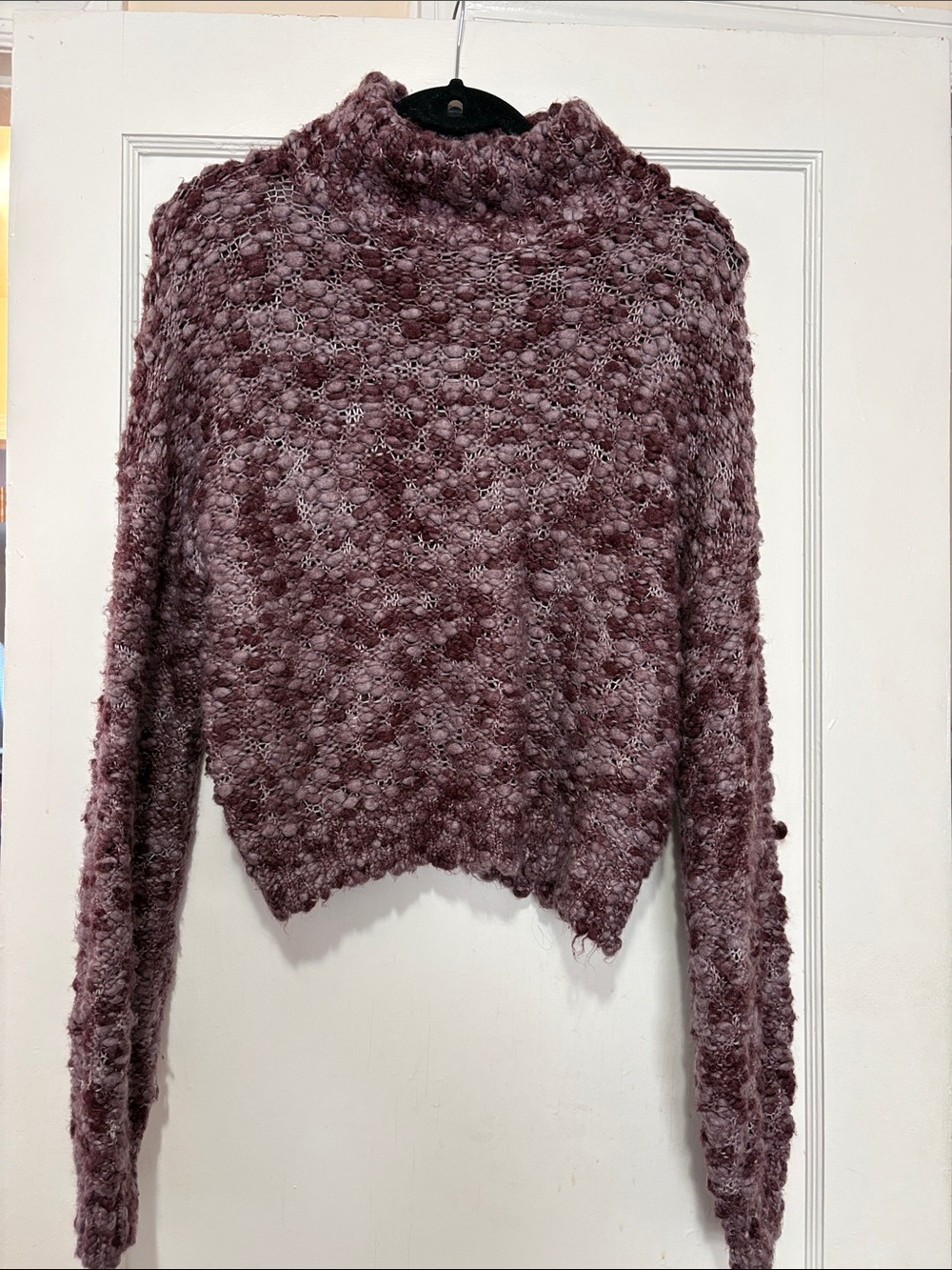 Hollister purple Chunky knit Sweater Size Medium